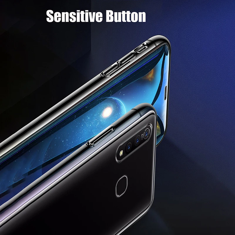 Мягкий силиконовый чехол для мобильного телефона VIVO Z5X задняя крышка из