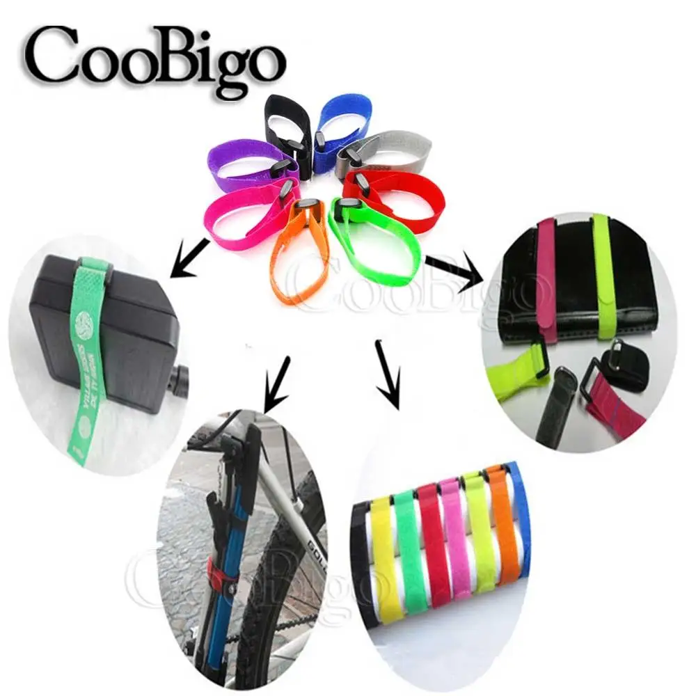 12 шт./лот нейлоновая обратная Пряжка velcros magic hook loop fastener кабельные стяжки velcroing strap