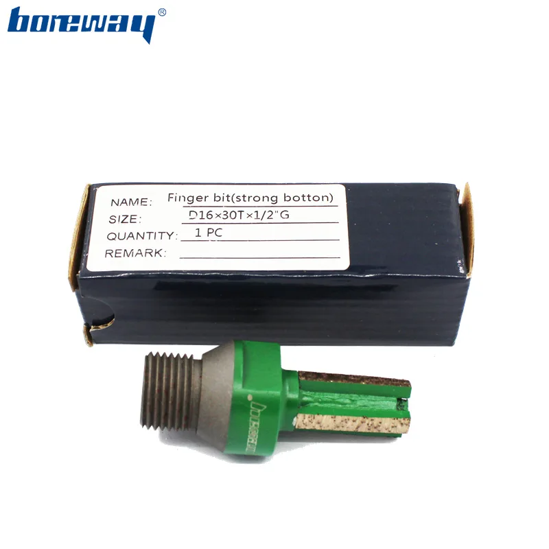 Boreway питания кусочек D16 * 30T 1/2 &quotG CNC сегментные алмазные палец для известняка