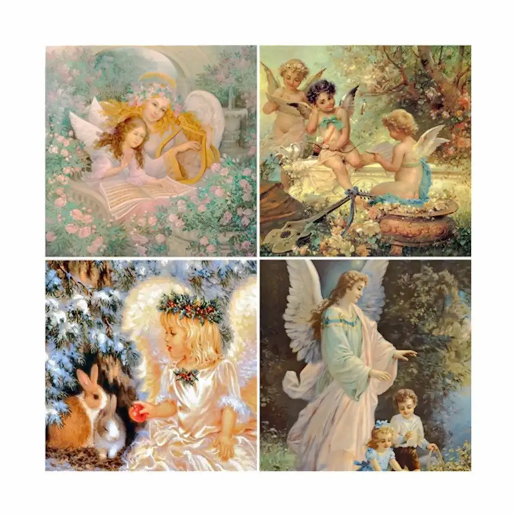 

5D DIY Diamond Painting complete set of cherub series cross stitch 3D Mosaic painting room decoration diamond embroidery gift