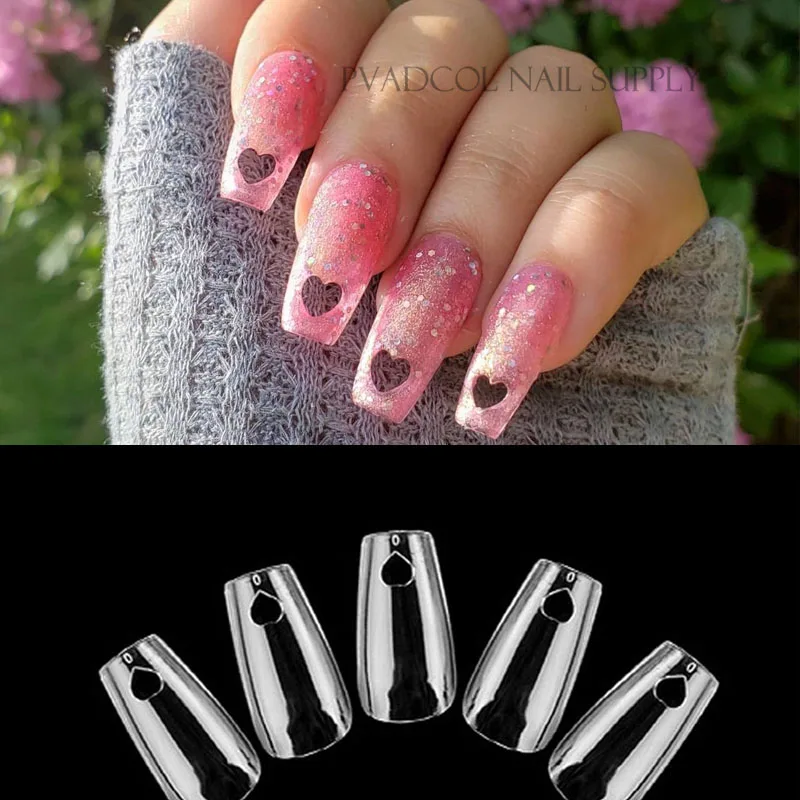 240 шт. милые сердцу средней гроб накладные ногти полное покрытие ногтей