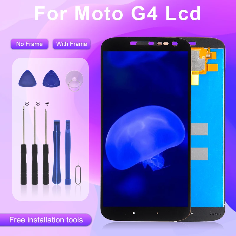 Catteny 5 дюймов для MotoRola Moto G4 Lcd XT1625 XT1622 с сенсорным экраном дигитайзер в сборе XT1620