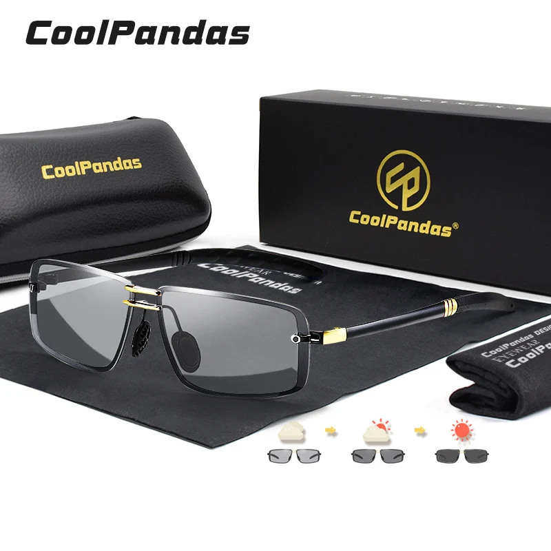 

Солнцезащитные очки с квадратными поляризационными линзами UV400 для мужчин и женщин, фотохромные классические аксессуары в стиле хамелеон, ...