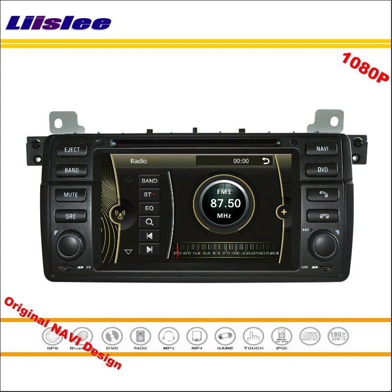 Для BMW E46 M3 1998 ~ 2005 стерео радио CD DVD плеер GPS навигация 1080P HD экран системы