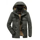 Брендовая зимняя флисовая куртка в стиле милитари, мужские толстые теплые парки, пальто с капюшоном, ветровка с хлопковой подкладкой, куртки, верхняя одежда, размер 8XL