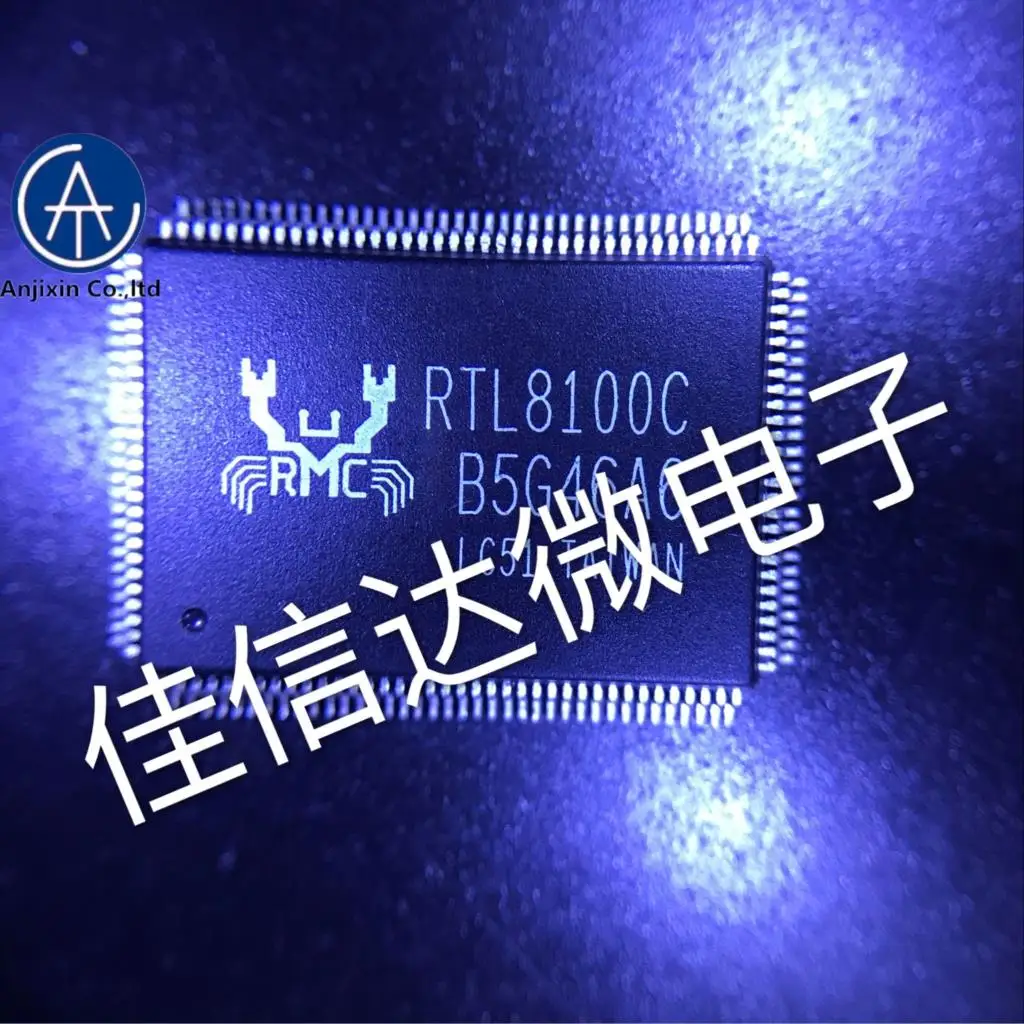 

10 шт., 100% оригинальная новая фотография, фотография реального телефона, RTL8100C, чип сетевой карты QFP