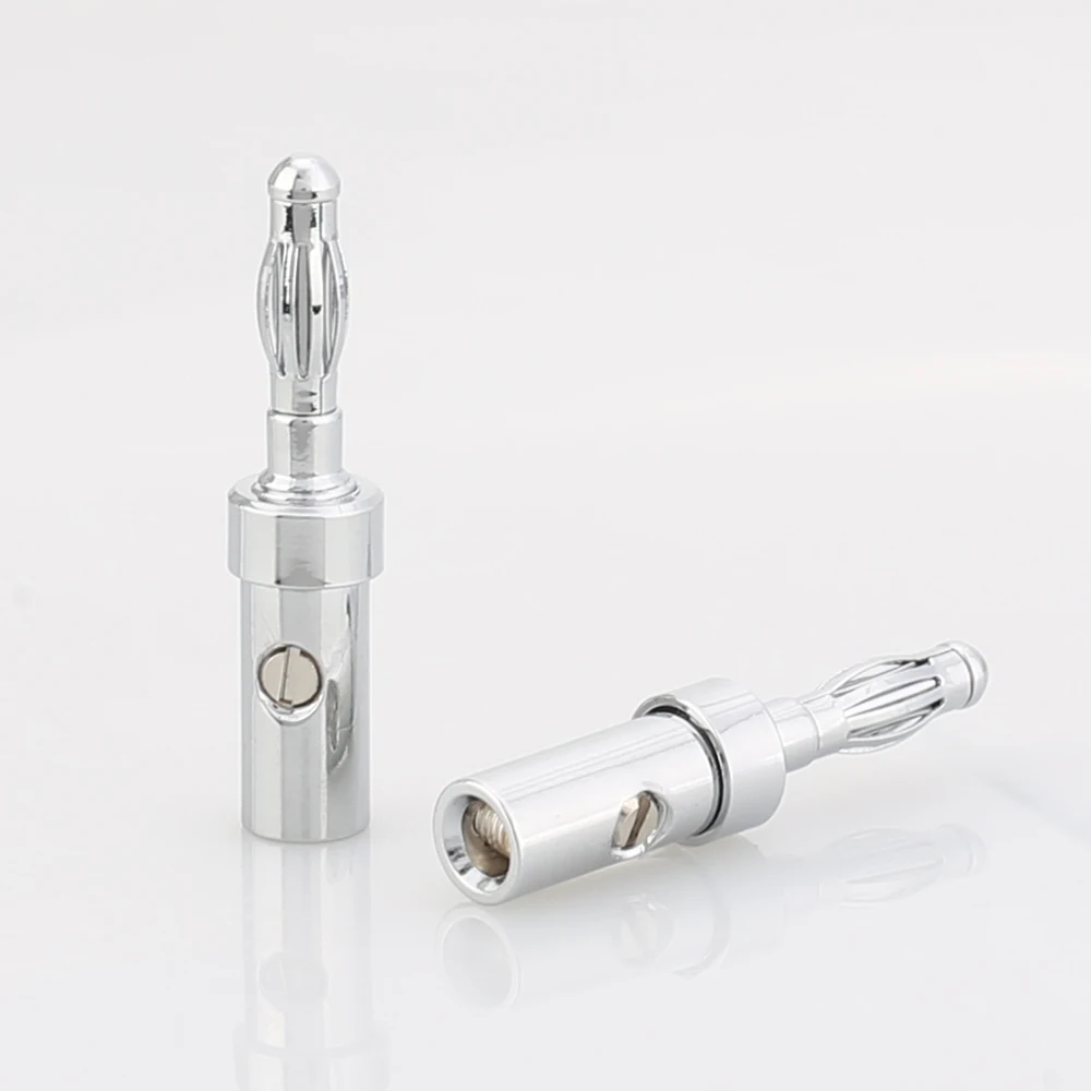 8 шт. кабельные разъемы для динамиков с родиевым покрытием|plugs wholesale|plug fplug connector |