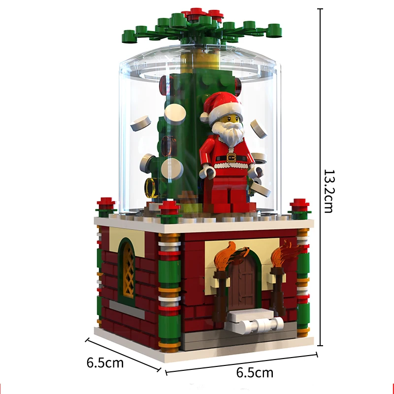 45009 Рождественские серии Снежный стеклянный шар строительные блоки кирпичные