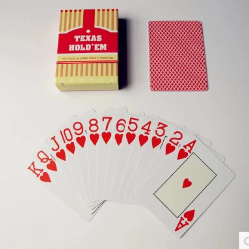 

ПВХ игральные карты водонепроницаемые и износостойкие матовые Техасские игральные карты пластиковые игровые карты покерные игры настольн...