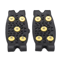1 pair fishing ice snow shoe ground gripping stud anti skid shoes spikes cleats cover winter climbing mountaineer accessories