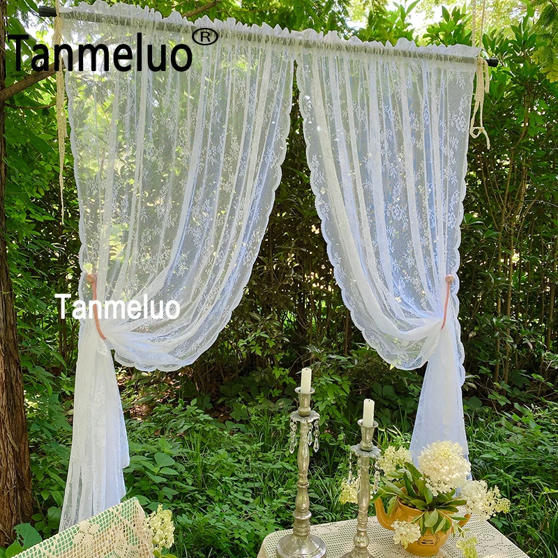 2 шт. белая Цветочная кружевная ткань для свадебных фонов|Фоны вечеринки| |