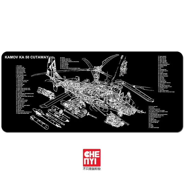 Механическая клавиатура коврик для мыши kamov ka 50 Black Shark cutaway 900 400 4 мм непрошитые