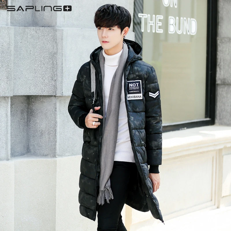 

-20 Degree Winter Parkas Men Korean Camouflage Printed Long Warm Cotton Jacket Men's Hooded Thick Cold-resistant Fashion Jacket