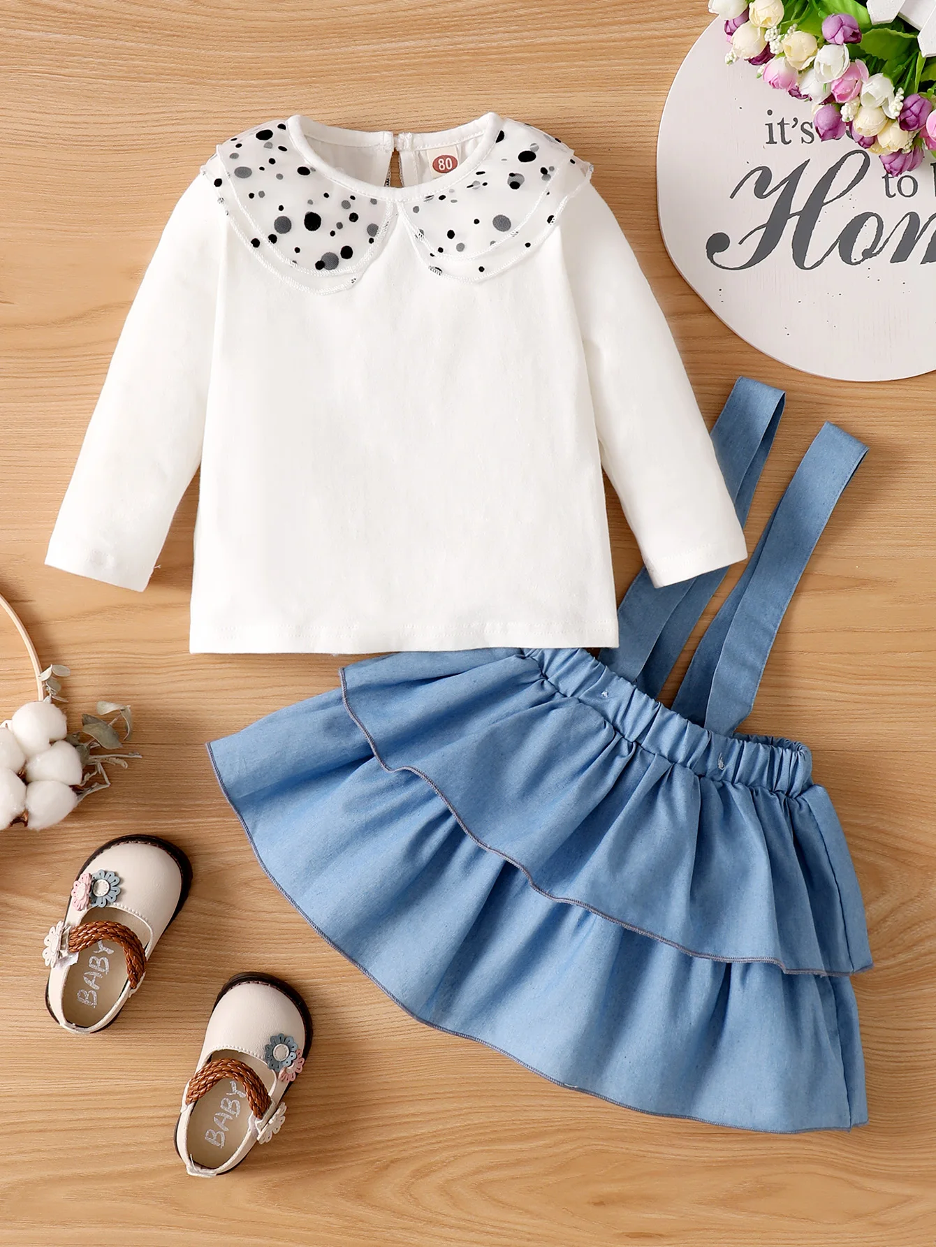 

Комплект одежды для новорожденных девочек, однотонный комплект из 2 предметов, летний топ и юбка для маленьких девочек