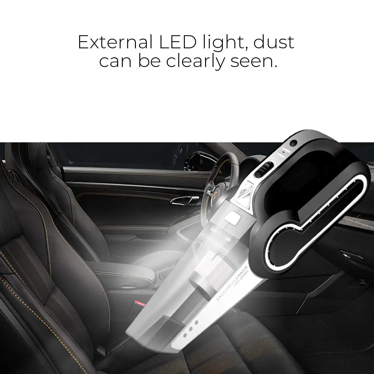 

4 in 1 Auto Car Vaccum Cleaner LED Lighting Tire Inflator Pump Pressure Cyclone Dust Collector Vaccum Cleaners for Car Home