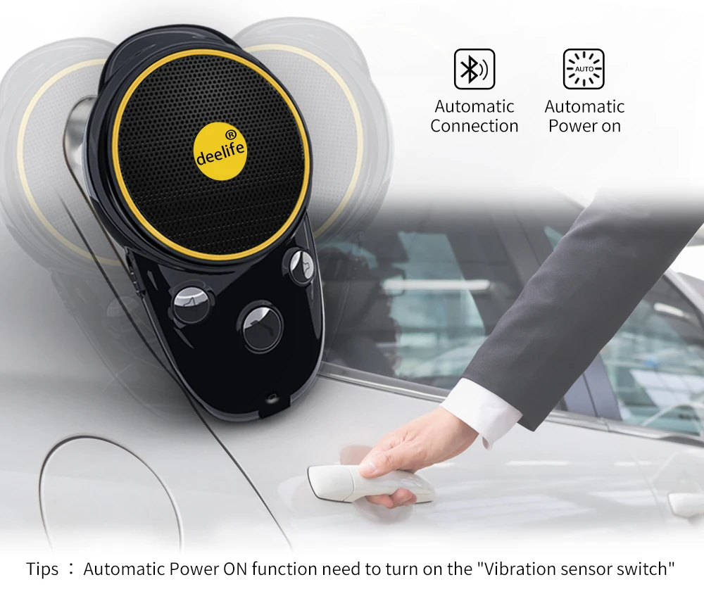 Deelife Громкая связь Bluetooth автомобильный комплект Солнцезащитный козырек динамик авто беспроводной динамик телефон Carkit для телефона руки бесплатно