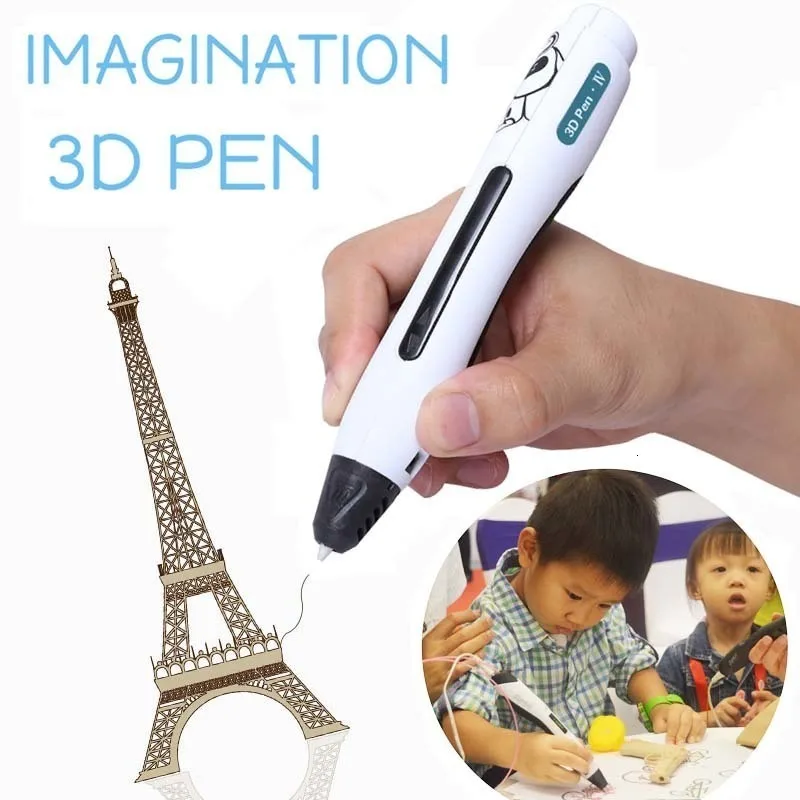 3D Ручка SL-400, новейший набор в подарочной коробке, 3D Ручка для рисования, поддержка PLA нити, обучающая детей, исследующая мозги, гаджет, 3D Ручка для рисования