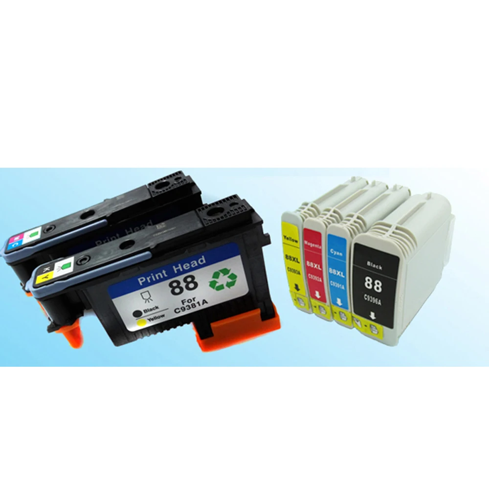 Лучшие продажи совместимый для hp88 печатающая головка (1BY + 1MC) 88 чернильный