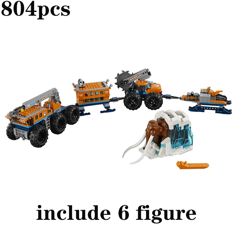 

New Urban DIY Arctic Exploration Base Model Mammoth Set of Building Blocks Assembled Toys Children's Birthday Gifts for Boy Girl