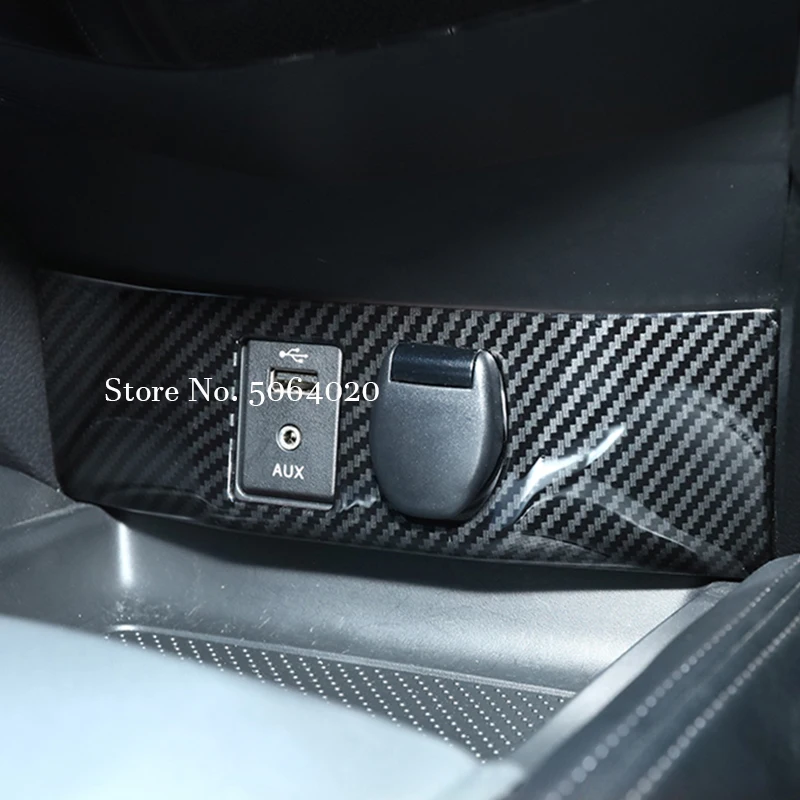 Фото Автомобильный внутренний прикуриватель AUX USB-наклейки, накладка на корпус для Nissan X-Trail T32 Qashqai J11 2014-2018, аксессуары для интерьера №4