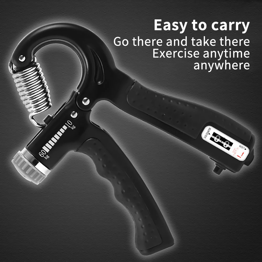 

R-Shape Adjustable Hand Grip Finger Heavy Exerciser For Muscle Sports Strength Gripper Spring Finger Pinch Carpal Expander