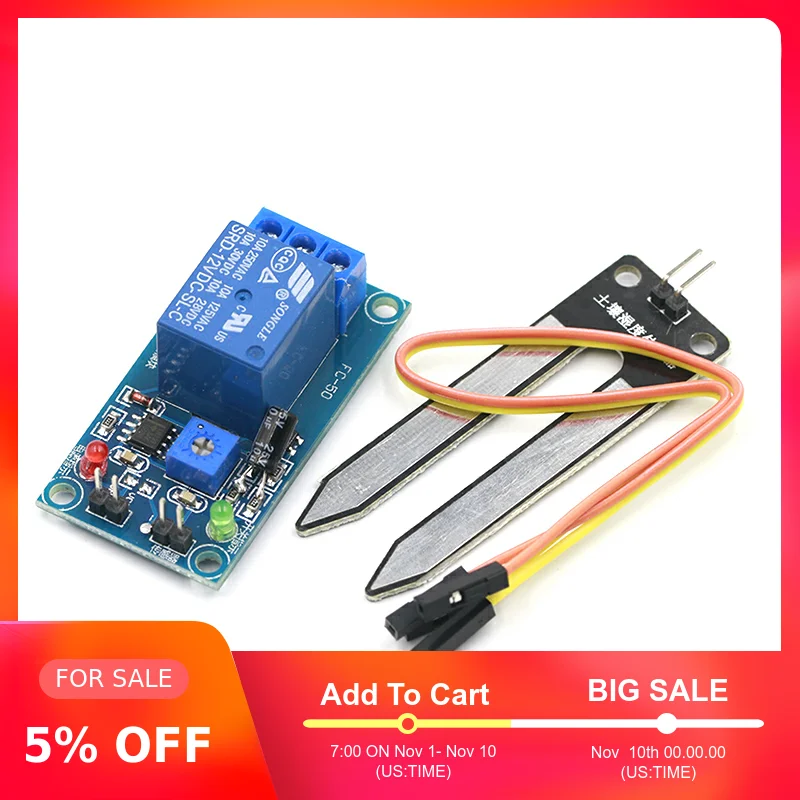 Новинка 5 в пост. Тока датчик влажности почвы релейный модуль управления