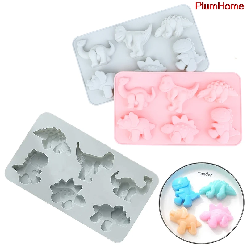 Силиконовые формы для торта в виде динозавра Детская мультяшная форма шоколада