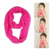 19 colors two loop solid color baby scarf viscose cotton kids girls scarfs boy shawl tube scarves new childrens snood