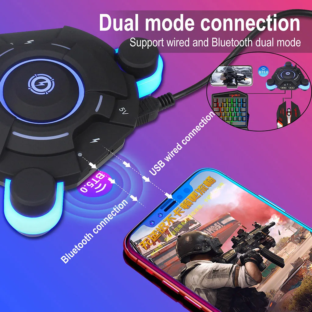 Портативный Мобильный Bluetooth адаптер игровая клавиатура мышь конвертер для Pubg