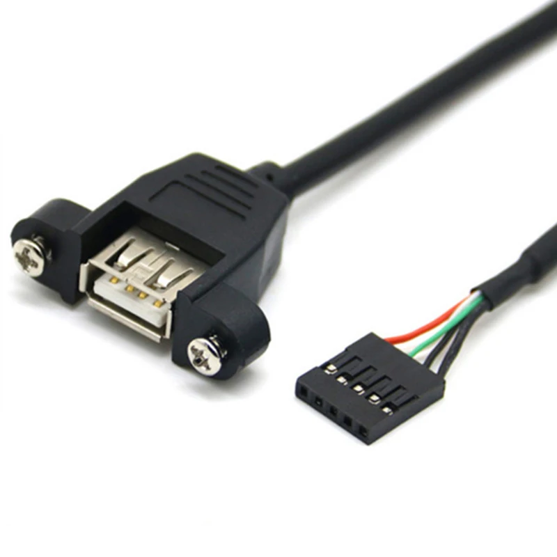 Розетка USB 2 0 внешний разъем к первому 5-контактному гнездовому кабелю DuPont для