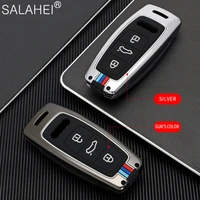 zinc alloy car key case full cover protector holder shell for audi a1 a3 8v a4 b9 a5 a6 c8 q3 q5 q7 tt auto keychain accessories