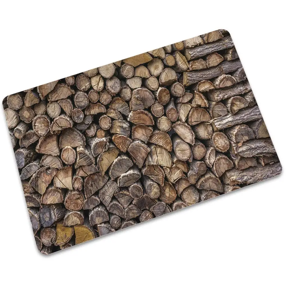 Прямая поставка деревянный коврик тонкий резиновый Противоскользящий для