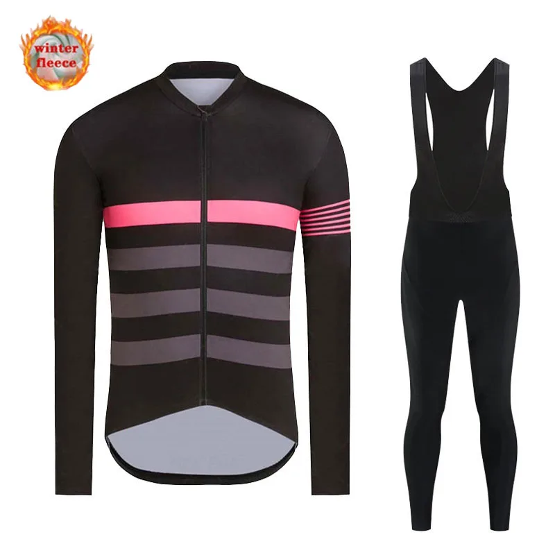 

Long-sleeved Plus Velvet Cycling Shirt And Pants Suit Winter Warmth Road Bike Cycling Suit Men's Comfortable And Fashionable