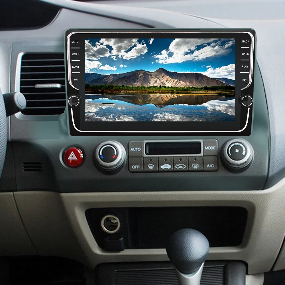 Автомагнитола Eunavi 4 Гб + 64 ГБ 2 DIN IPS Android 9 0 мультимедийный видеоплеер с GPS для Honda Civic