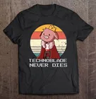 Футболка Technoblade Merch для косплея в стиле ретро, футболка с принтом, Мужская Подарочная футболка, хлопковая Футболка с изображением шуток на День отца, футболка в стиле Харадзюку для мотокросса