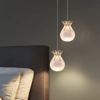 modern creative chandelier fortune bag villa loft bedroom bedside light luxury crystal simple designer bar aisle chandelier