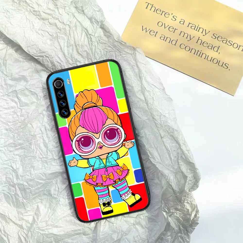 

Cartoon LOL Cute Doll Girls Phone Case For XIAOMI Redmi Note 5 7 8 T 9 6A 7A 8A 9S K 20 30 Pro black Etui Silicone Funda 3D
