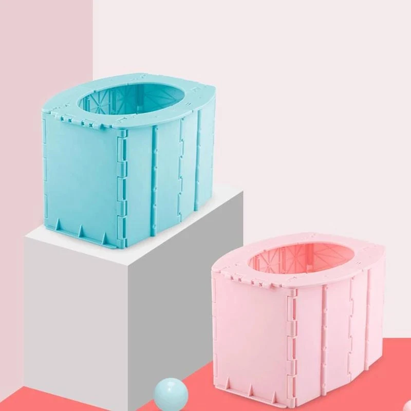 Портативный складной туалет удобное ведро для кемпинга походов путешествий