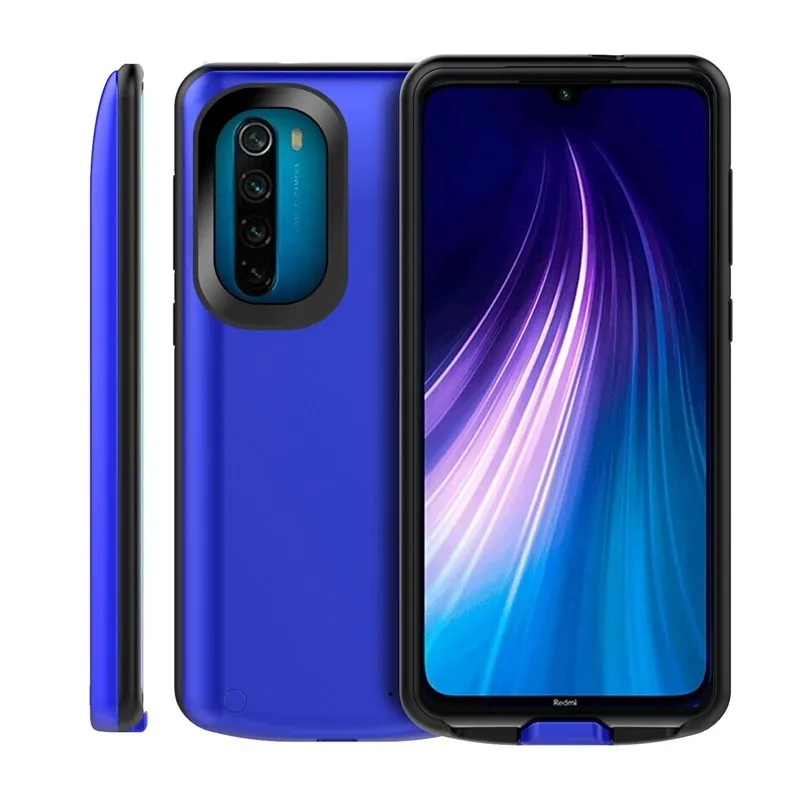 6500 мАч запасной внешний аккумулятор зарядное устройство чехол для Redmi Note 8 чехол для зарядки Coque зарядное устройство чехол s для Redmi Note 8 чехол для питания