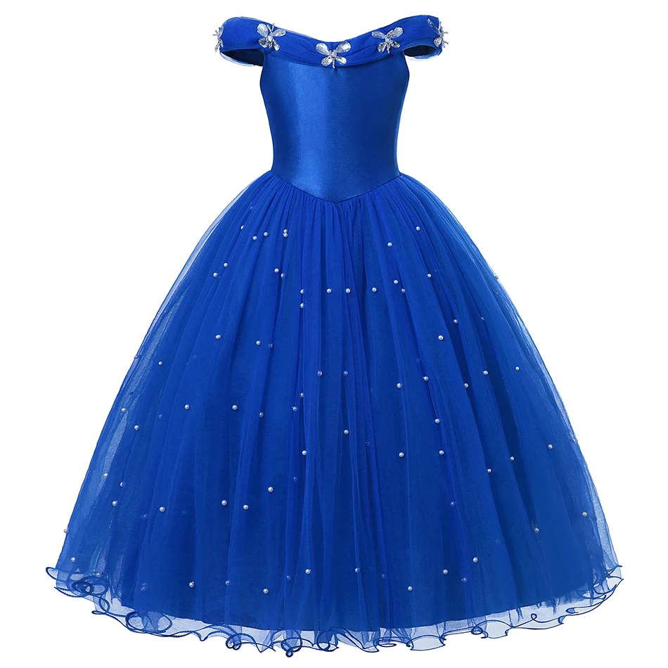 Disney Dresses party girls Cinderella Princess Dress Up Christmas Kids Butterflies Sleeveless Dress Girl's dress for weddings