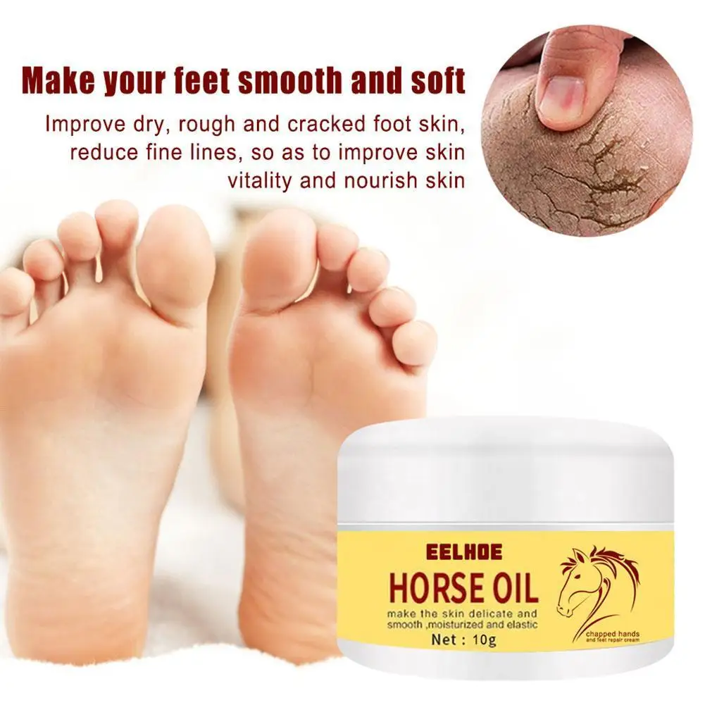 Крем для ног с конским маслом удаляет омертвевшую кожу и питает ногу против
