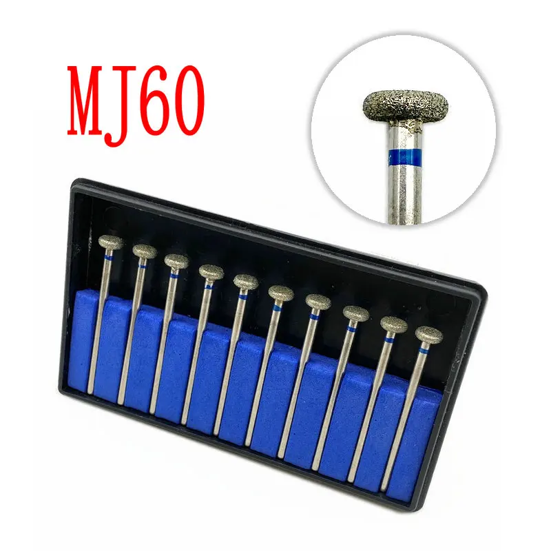 Алмазные шлифовальные насадки для зубных протезов 10 шт. низкоскоростного