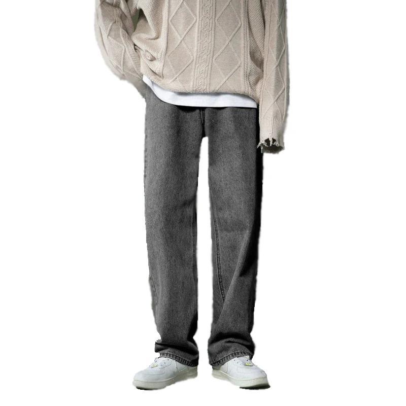 

Men's Jeans Wide-leg Loose Men's Fashion Retro Casual Pants Casual Hip-hop Straight-leg Jeans Men's Streetwear Men штанымужские