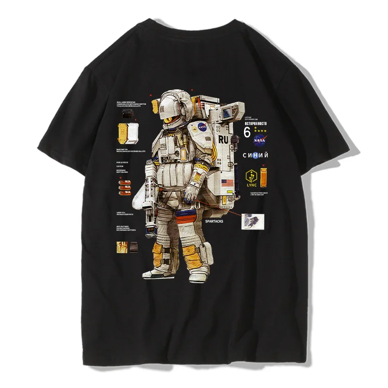 Футболка Nasaing с графическим принтом в стиле аниме космический х Харадзюку