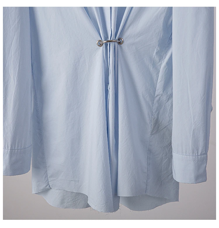 

[SUOOUYA] Women Irregular Long Sleeves Blouse Temperament Women Shirts Loose Soild Casual Ladies Fashion Long Korean Tops Spring