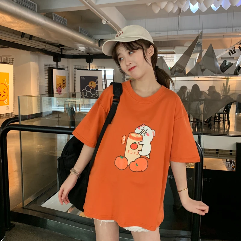 Женская модная повседневная футболка красивые топы модель FP214 весна-лето-осень