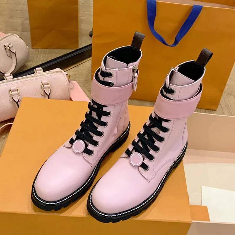 

Winter Solid Woman Boots Hook & Loop Ankle Boots Genuine Leather Shoes Women Platform Shoes Fashion Casual Ladies Boots Hot Sale