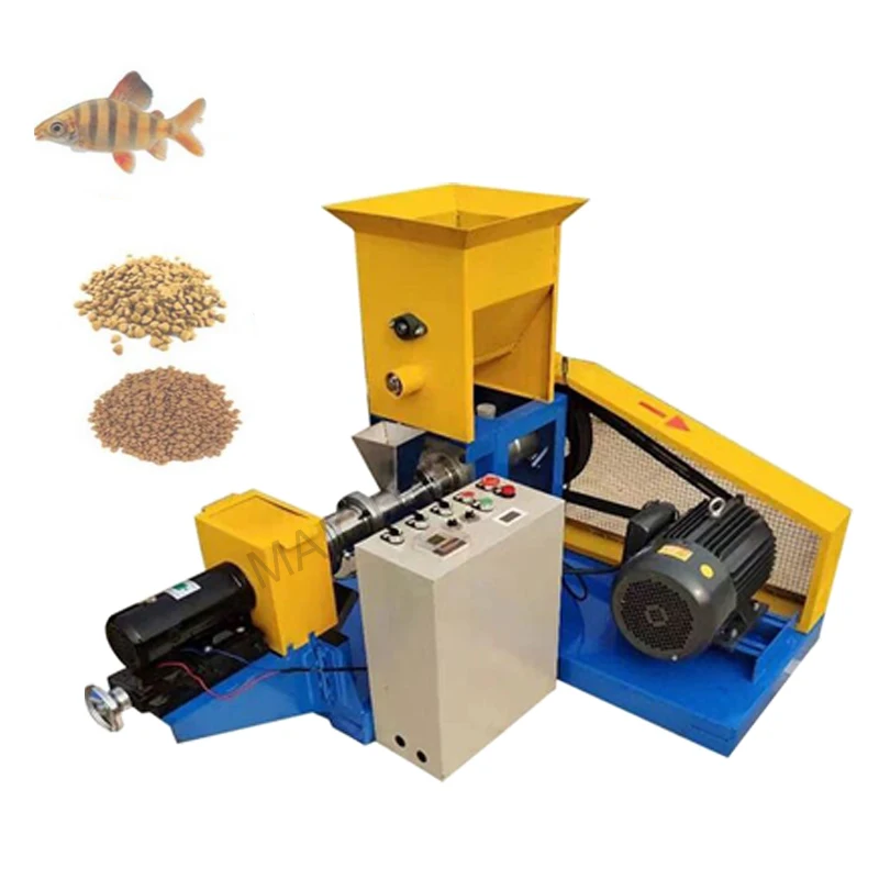 

2020 Small Puffed Pet Feed Machine Aquarium FIsh Shrimp Crab Bullfrog FIoating Feed Pellet Extruding Machine With 8 Models