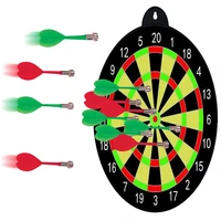 new safety double side magnetic dartboard with 6 darts and 1 adhesive hook professional for adult kid as christmas gifts 16inch