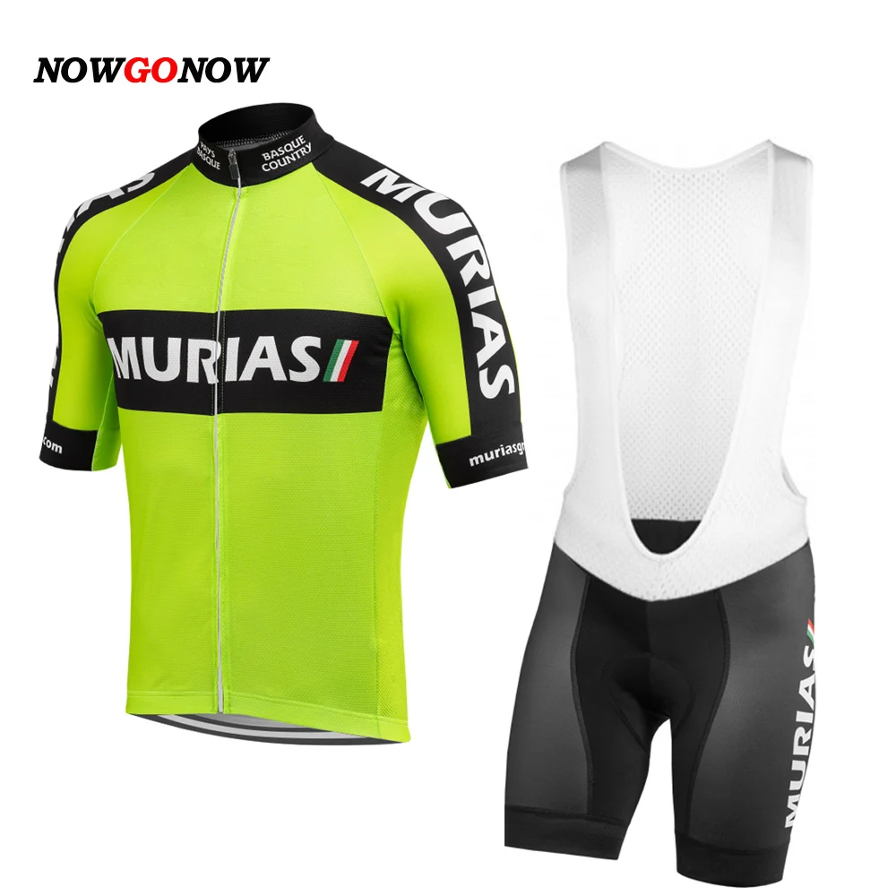 MEN set Велосипедная футболка, мужская команда green road mtb pro, Высококачественная велосипедная одежда, гелевая подкладка - Цвет: MEN set